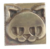 真鍮製オリジナル刻印10mm角（猫）電気ごて式焼印