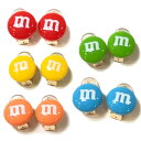 【クリックポスト対応 送料無料】単品1色 イヤリング m&m's1 アクセサリー プチプラ クリップイヤリング お菓子 チョコレート m&m's グッズ エムア...