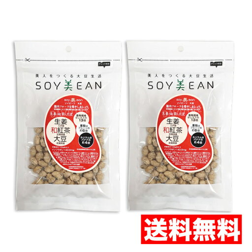 在庫限り【送料無料 2袋】ソイビーン 茶菓子 大豆生活 soy美ean 生姜 和紅茶 ソイビーン大豆 美容お菓子 美人を作る ダイエットサポート 大豆 お菓子 麗人豆本舗 宮本邦製菓 食物繊維 鉄分 カルシウム 在庫限り【送料無料 2袋】ソイビーン 茶菓子 大豆生活 soy美ean 生姜 和紅茶 ソイビーン大豆 美容お菓子 美人を作る ダイエットサポート 大豆 お菓子 麗人豆本舗 宮本邦製菓 食物繊維 鉄分 カルシウム