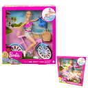 送料無料 【バービー ペダルをこいであそべる! パステルカラーのじてんしゃセット】 Barbie バービー人形 着せ替え クリスマスギフト 誕生日プレゼント