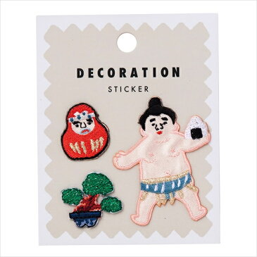 クリックポスト対応 刺繍 ステッカー シール Japanese ジャパニーズ 日本