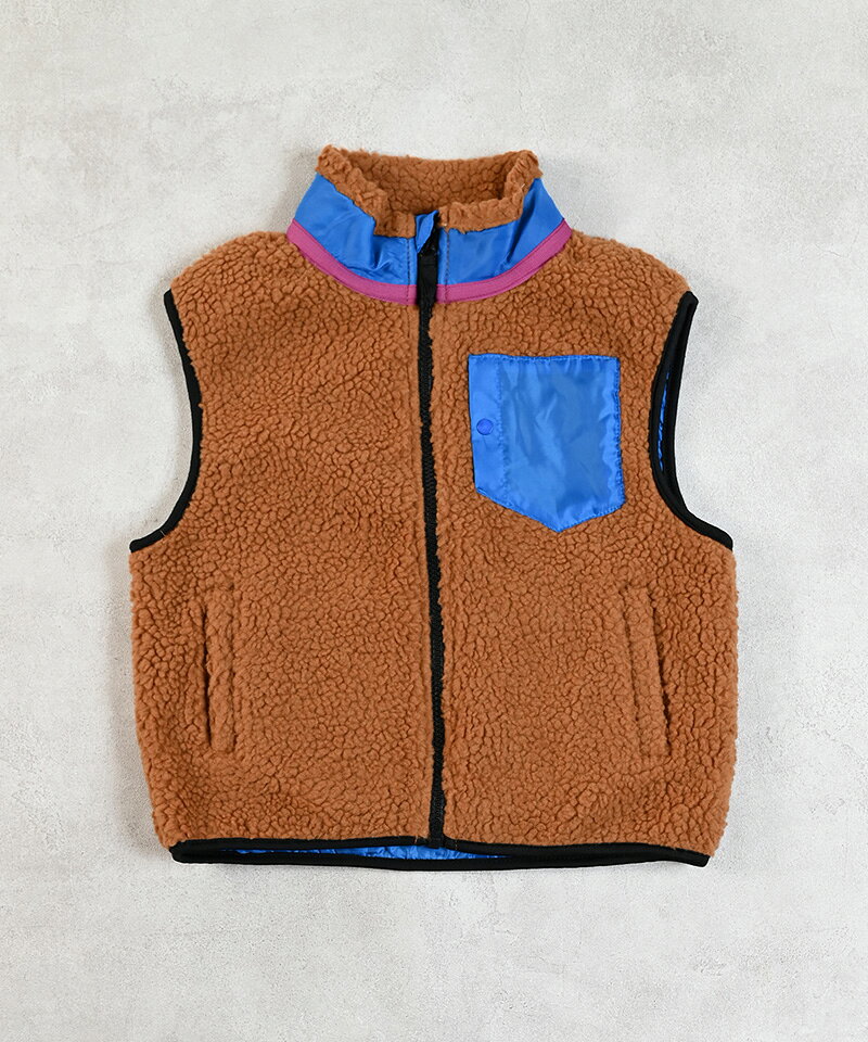 リペスAボアベスト マーキーズ 子供服 キッズ ベビー 男の子 女の子 アウター ベスト 2025AW 3