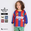 ◎全品対象クーポン配布中◎〜7日9:59【MORE SALE/50%OFF】L/Sサッカーゲームシャツ(S〜XL) マーキーズ 子供服 キッズ ベビー 男の子 ...