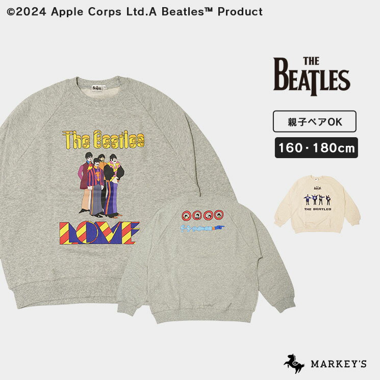 期間限定▼SALE価格から更に20%OFF【SALE／20%OFF】【別注】The Beatles トレーナー（160・180cm） ビートルズ 子供服 キッズ ベビー 男の子 女の子 大人 レディース メンズ トップス 長袖 トレーナー スウェット おしゃれ 2024AWのサムネイル