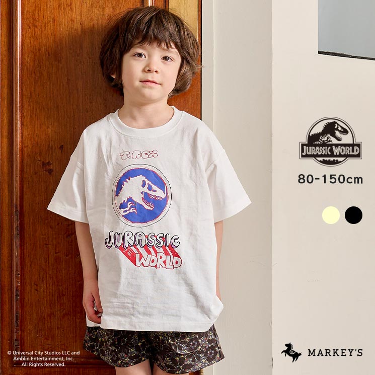 【別注】ジュラシック／Tシャツ JURASSIC PARK マーキーズ 子供服 キッズ ベビー 男の子 女の子 トップス 半袖 2024SS 【メール便対象】