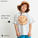 【別注】SMILEY FACE Tee SMILEY FACE スマイリーフェイス マーキーズ 子供服 キッズ ベビー 男の子 女の子 トップス 半袖 2024SS 【メール便対象】