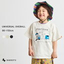 【別注】UNIVERSAL OVERALL プリントTee ユニバーサルオーバーオール マーキーズ 子供服 キッズ ベビー 男の子 女の子 トップス 半袖 2024SS 【メール便対象】