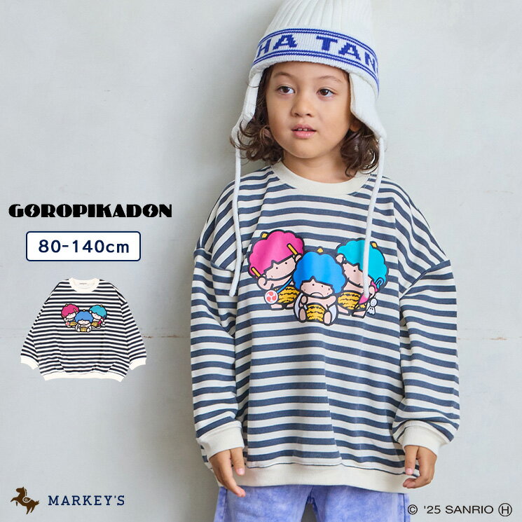 【SALE／20%OFF】【別注】ゴロピカドン プリントトレーナー マーキーズ 子供服 キッズ ベビー 男の子 女の子 トップス 長袖 スウェット 2025AW