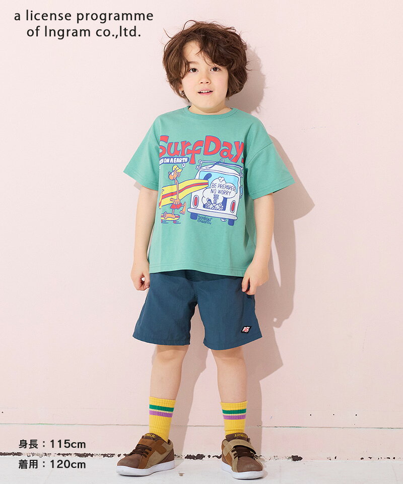 【SALE／31%OFF】【別注】SURF DAYS プリントTee マーキーズ 子供服 キッズ ベビー男の子 女の子 トップス 半袖 2025SS【メール便対象／日時指定不可】 markeys-10014978 MARKEY’S サンプル画像2