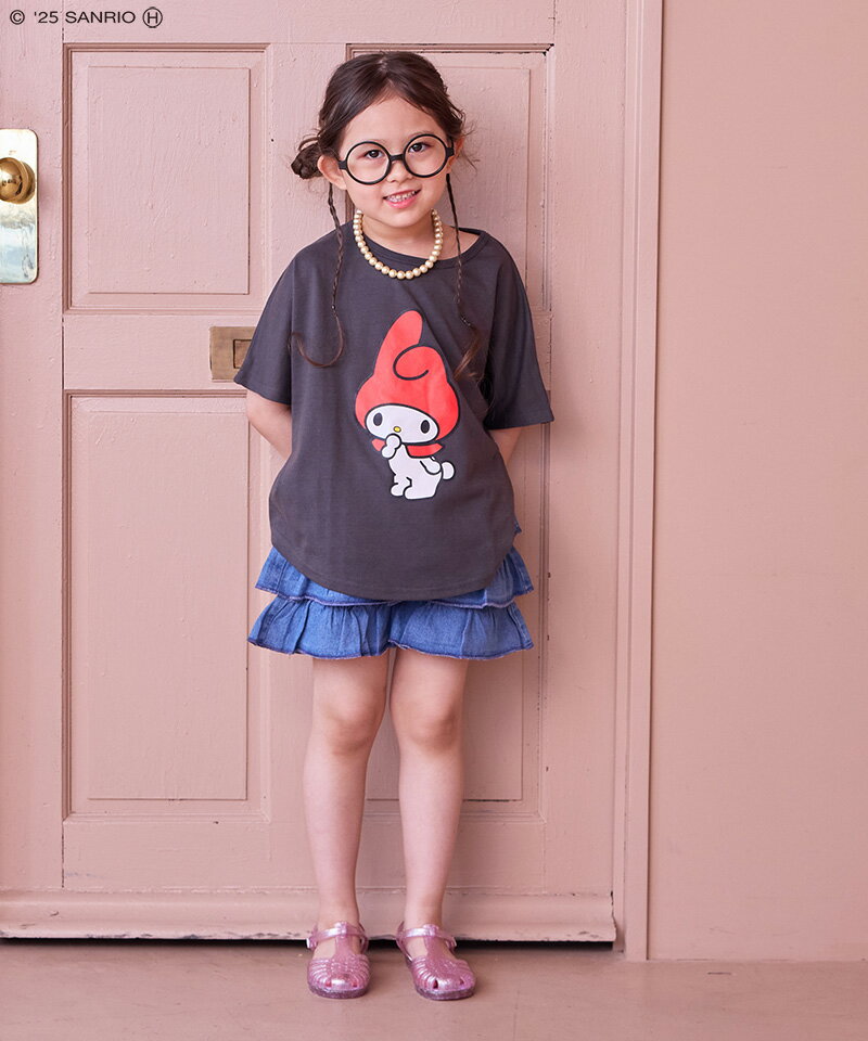 【SALE／21%OFF】【別注】マイメロディ ワイドTシャツマーキーズ 子供服 キッズ ベ...