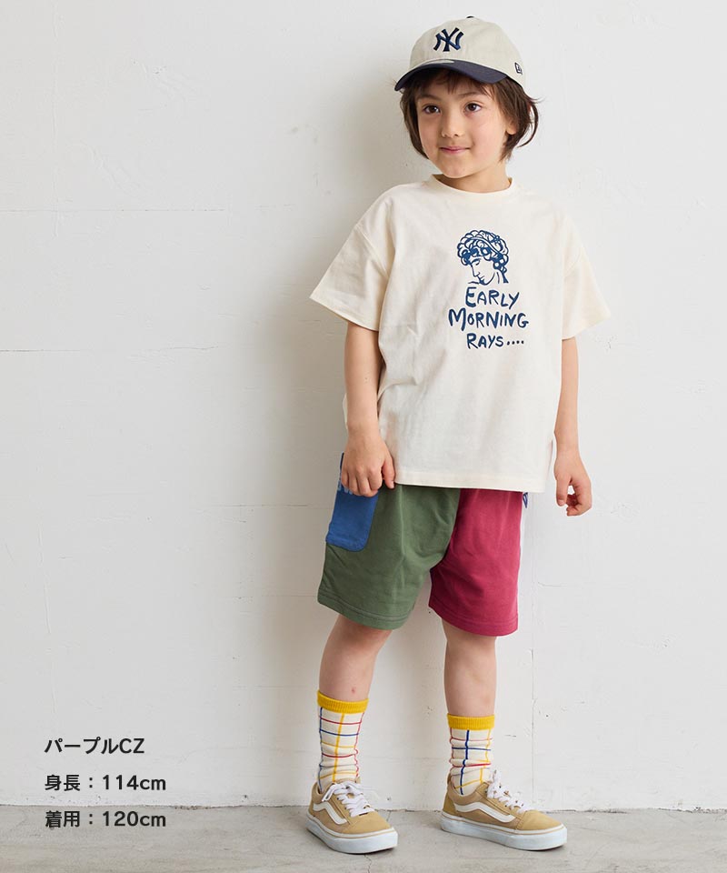 【プチプラ】 両面ミニ裏毛ハーフパンツ 【一部店舗限定】マーキーズ 子供服 キッズ ベビー 男の子 女の子 ボトムス ショートパンツ 2024SS 【メール便対象】 2