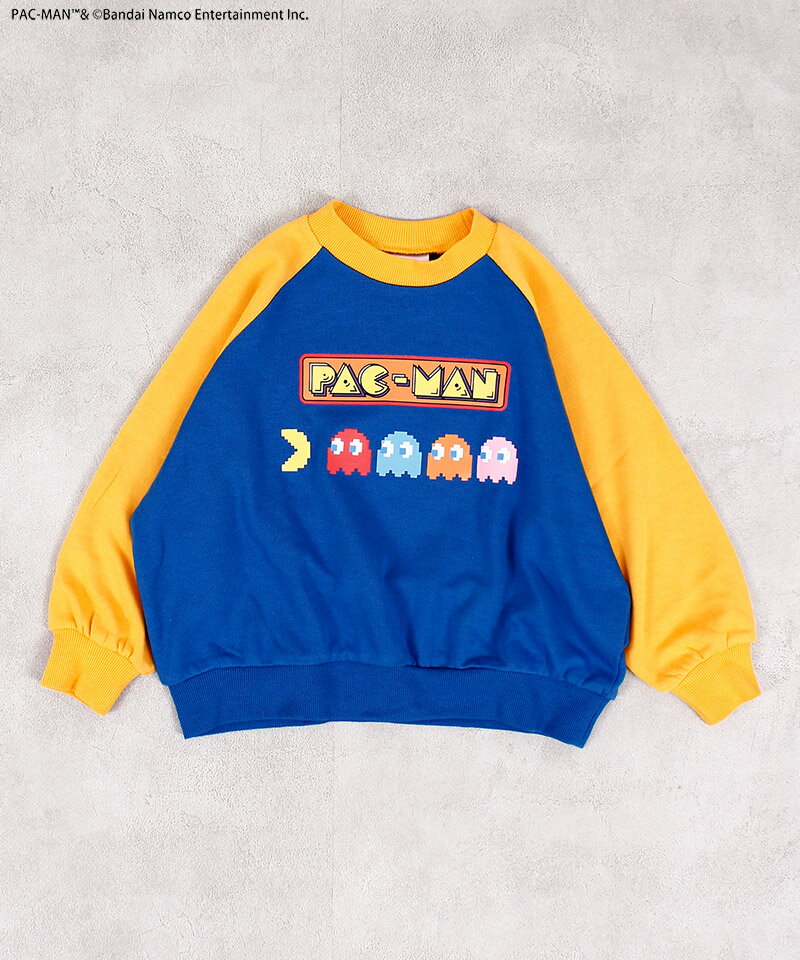 【別注】PAC-MAN GAME プリントトレーナー マーキーズ 子供服 キッズ ベビー 男の子 女の子 トップス 長袖 スウェット ゲーム 2025AW