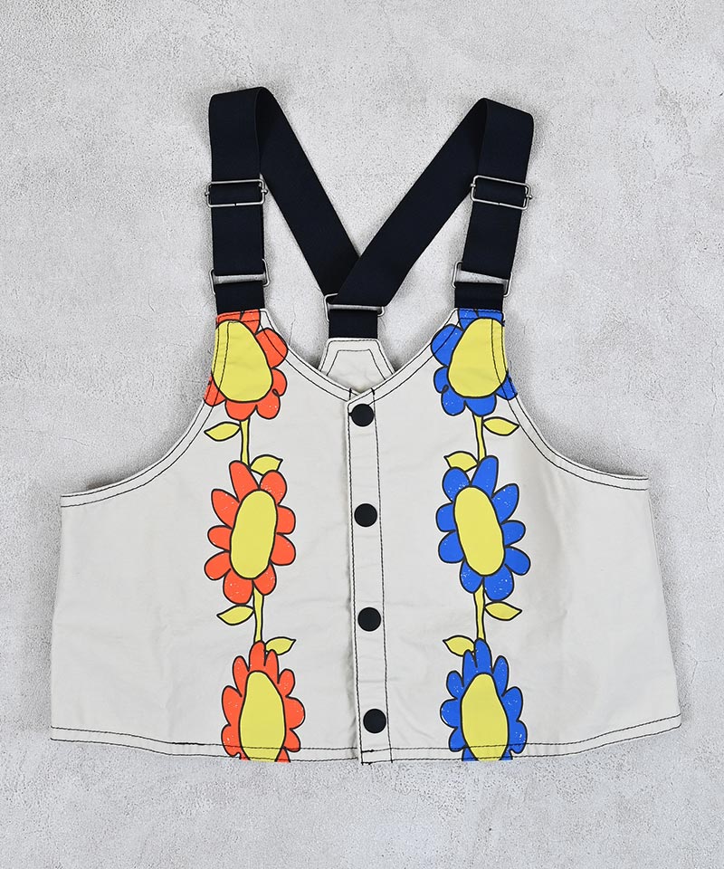【限定SALE！対象春物50%OFF】【親子お揃い】ツイルプリントベスト（S:95-100/M:11...
