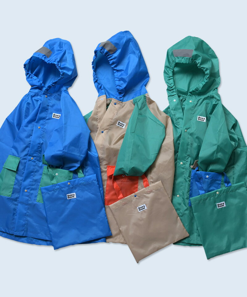 レインコート（XS:90-100/S:100-110/M:110-120/L:120-130） オーシャンアンドグラ...