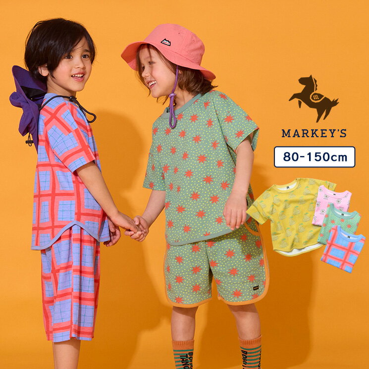 Rakuten - 【ムレにくい】【軽い】【ベタつきにくい】サーマルメッシュ総柄Tシャツ 子供服 キッズ ベビー 男の子 女の子 トップス 半袖 2026SS【メール便対象／日時指定不可】