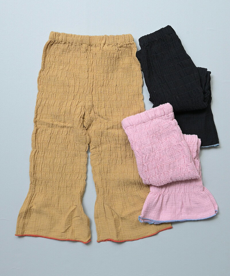 【SALE／30%OFF】Wガーゼシャーリングフレアパンツ 子供服 キッズ ベビー 女の子 ボトムス フレアパンツ フルレングス カジュアル 2026SS markeys-10016377 MARKEY’S サンプル画像2