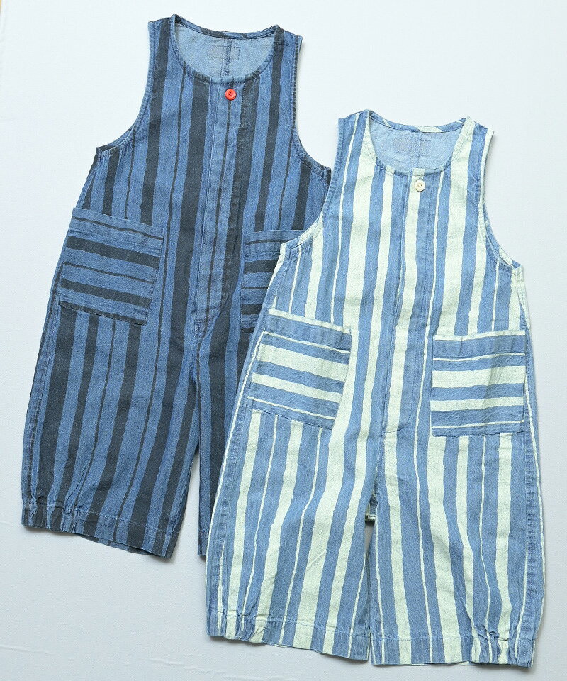 MARKEY’Sの【再入荷】デニムルーズフィットサロペット 子供服 女の子 男の子 ベビー オールインワン 2026SS｜アングル2