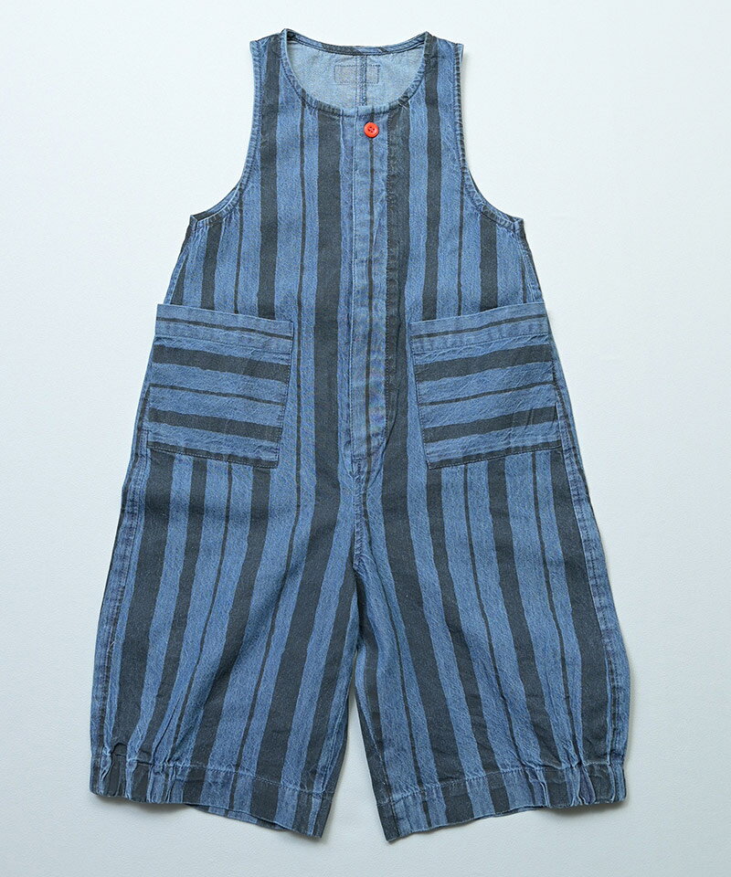 MARKEY’Sの【再入荷】デニムルーズフィットサロペット 子供服 女の子 男の子 ベビー オールインワン 2026SS｜アングル3