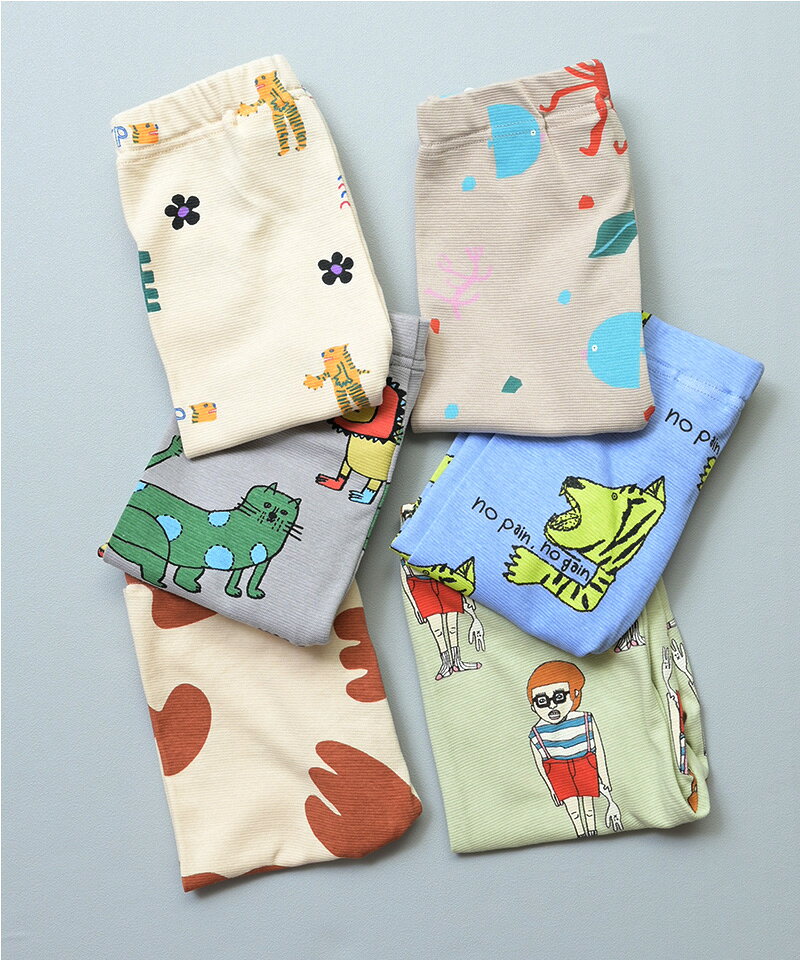 【SALE／23%OFF】総柄バイカーパンツ 子供服 男の子 女の子 ベビー キッズ ボトム...