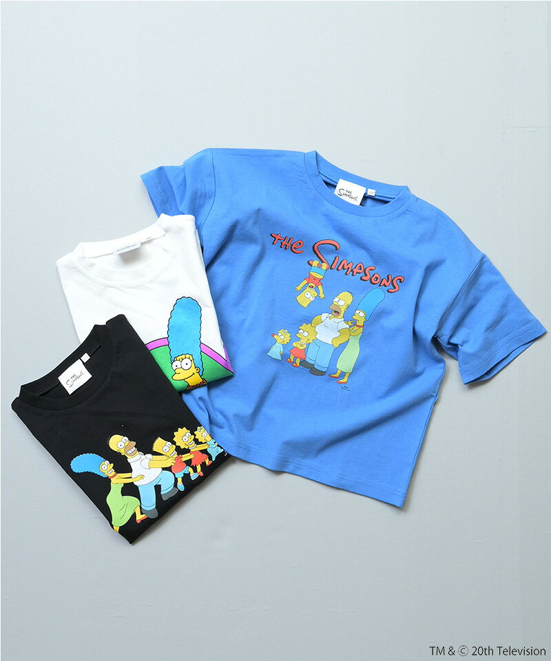 【SALE／20%OFF】【親子お揃い】【別注】The Simpsons プリントTシャツ（80〜150cm）子供服 キッズ ベビー 男の子 女の子 トップス Tシャツ 半袖 2026SS【メール便対象／日時指定不可】