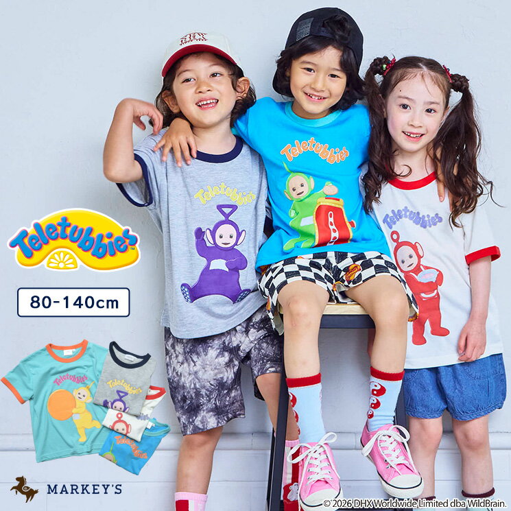 Rakuten - 【SALE／10%OFF】【別注】Teletubbies リンガープリントTシャツ 子供服 キッズ ベビー 男の子 女の子 トップス Tシャツ 半袖 2026SS【メール便対象／日時指定不可】