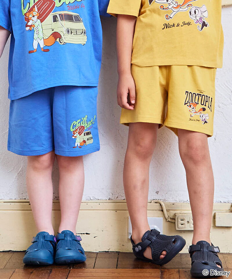 【SALE／10%OFF】【別注】ズートピア プリントショートパンツ 子供服 ボトムス ハ...