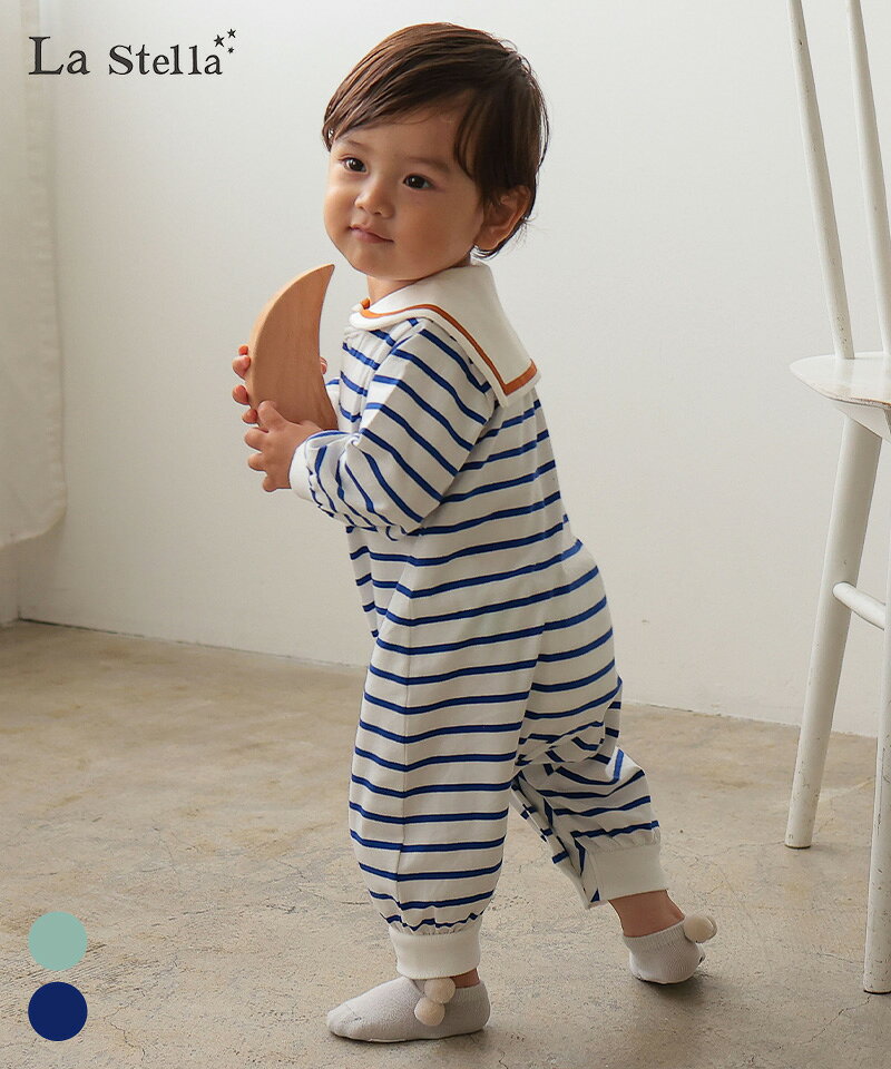 Rakuten - セーラーロンパス 子供服 男の子 女の子 ベビー ロンパース 2026SS【メール便対象／日時指定不可】
