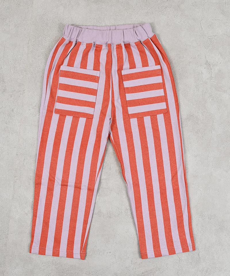 【SALE／30%OFF】ミニ裏毛ストライプロングパンツ 子供服 キッズ ベビー 男の子 女...