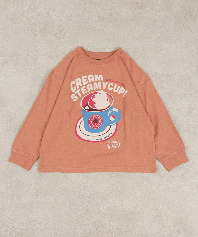 ◇クーポン配布中◇袖リブプリントロンT 子供服 男の子 女の子 ベビー スウェット ロンT 2026SS【メール便対象／日時指定不可】 3