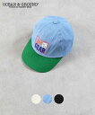 【クリアランスSALE/40%OFF】バイカラーCAPオーシャンアンドグラウンド 子供服 キッズ ベビー 男の子 女の子 帽子 キャップ 2025SS