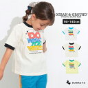 【SALE】リンガーTシャツ オーシャンアンドグラウンド 子供服 綿100% キッズ ベビー 男の子 女の子 トップス 半袖 おでかけ 2025SS【メール便対象/日時指定不可】
