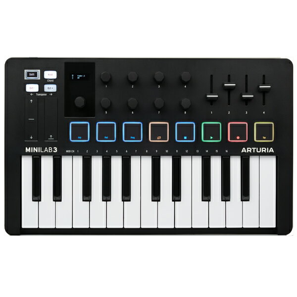 Arturia MiniLab 3 BK ブラック　MIDIコントローラー【配送区分C】