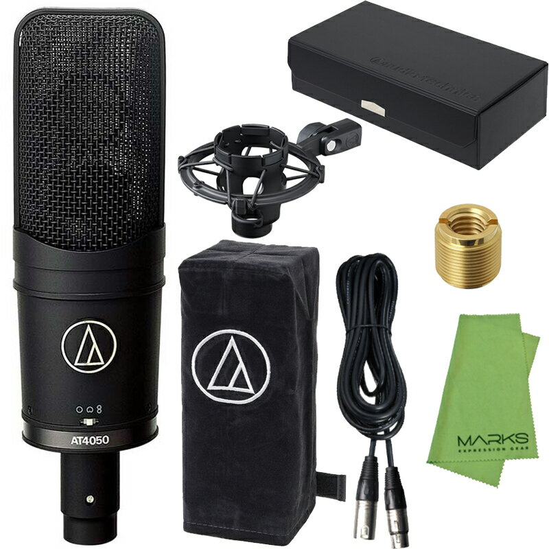 audio-technica AT4050 + TRUE DYNA TDXLR-05 + マークスオリジナルクロス セット コンデンサーマイク【配送区分B】