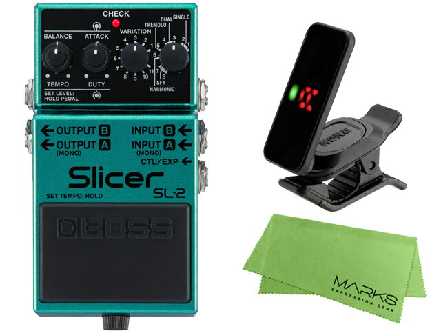 【即納可能】BOSS Slicer SL-2 KORG Pitchclip 2 PC-2 マークスオリジナルクロス セット （新品）【送料無料】【区分A】