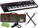 【専用ソフトケース付】Roland FANTOM-06 + DP-10 + X型スタンド セット 61鍵盤モデル【配送区分H】【梱P-3】