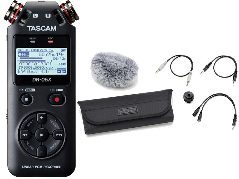 y[\zTASCAM DR-05X + ANZT[pbP[W AK-DR11C mk2 ZbgiVijyzy敪Az