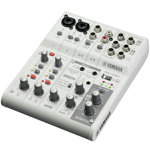 YAMAHA ヤマハ AG06MK2 W ホワイト　ライブストリーミングミキサー 2