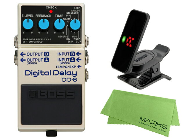 【即納可能】BOSS DD-8 KORG Pitchclip 2 PC-2 マークスオリジナルクロス セット（新品）【送料無料】【区分A】