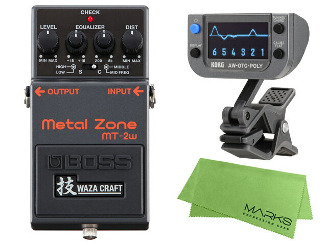 【即納可能】BOSS Metal Zone MT-2w KORG AW-OTG-POLY マークスオリジナルクロス セット（新品）【送料無料】【区分A】