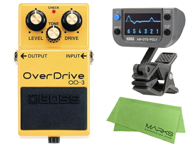 【即納可能】BOSS OverDrive OD-3 KORG AW-OTG-POLY マークスオリジナルクロス セット（新品）【送料無料】【区分A】