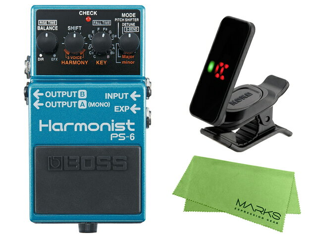 【即納可能】BOSS Harmonist PS-6 KORG Pitchclip 2 PC-2 マークスオリジナルクロス セット（新品）【送料無料】【区分A】