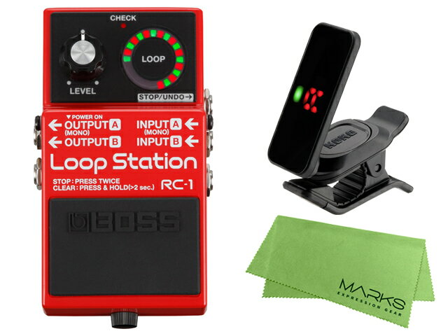 【即納可能】BOSS Loop Station RC-1 KORG Pitchclip 2 PC-2 マークスオリジナルクロス セット（新品）【送料無料】【区分A】