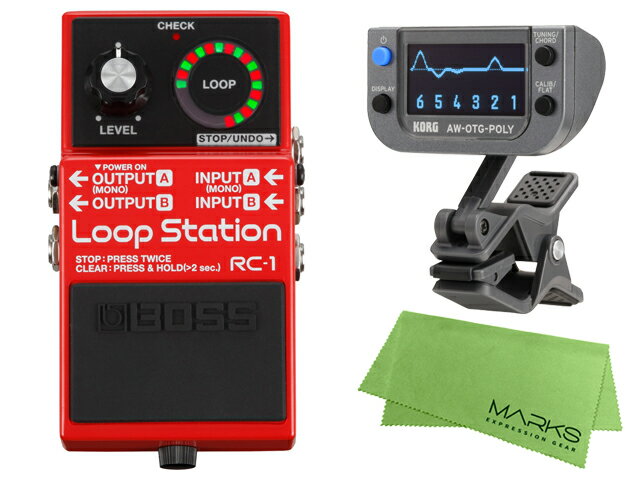 BOSS Loop Station RC-1 + KORG AW-OTG-POLY + マークスオリジナルクロス セット（新品）