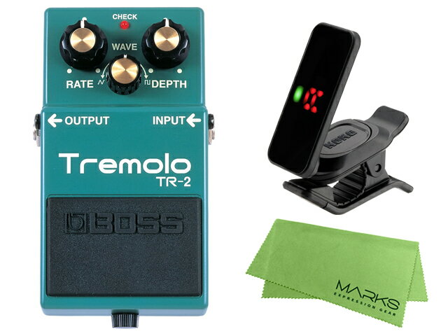 【即納可能】BOSS Tremolo TR-2 KORG Pitchclip 2 PC-2 マークスオリジナルクロス セット（新品）【送料無料】【区分A】