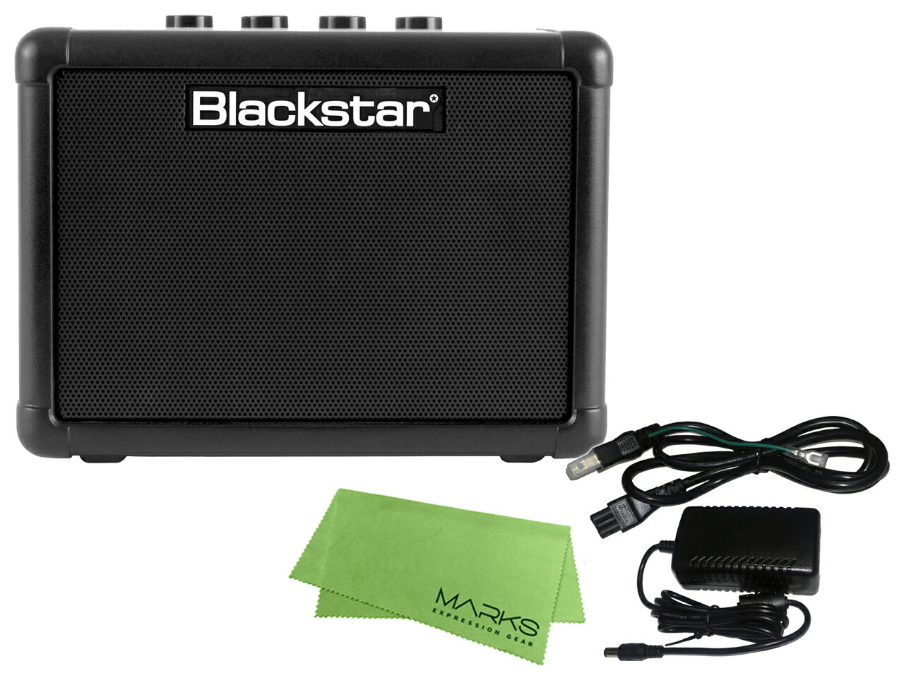 Blackstar FLY 3 純正ACアダプター FLY-PSU マークスミュージック オリジナルクロス セット（新品）【送料無料】【区分A】