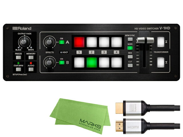 Roland V-1HD / RCC-3-HDMI + マークスミュージック オリジナルクロス セット（新品）