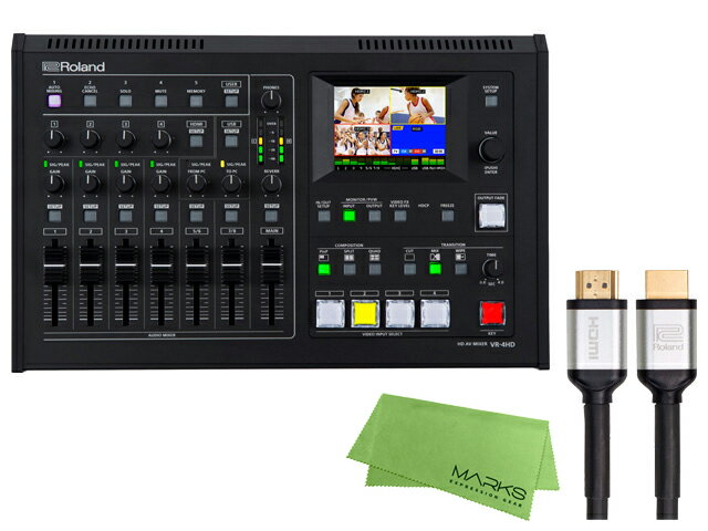 【即納可能】Roland VR-4HD + RCC-3-HDMI + マークスミュージック オリジナルクロス セット（新品）【送料無料】【区分D】