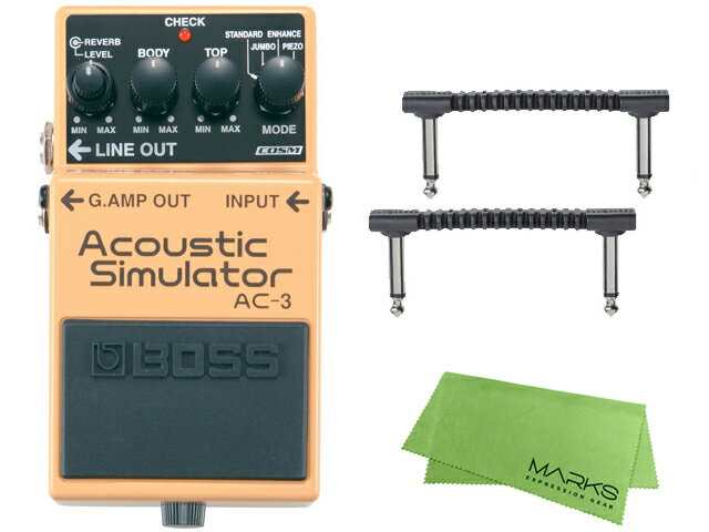 BOSS Acoustic Simulator AC-3+ WARWICK パッチケーブル 2本+ クロス セット（新品）