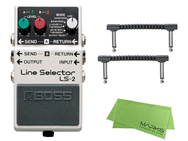 【即納可能】BOSS Line Selector LS-2 WARWICK パッチケーブル 2本 クロス セット（新品）【送料無料】【区分A】