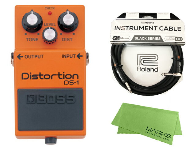 【即納可能】BOSS Distortion DS-1 Roland ケーブル クロス セット（新品）【送料無料】【区分A】